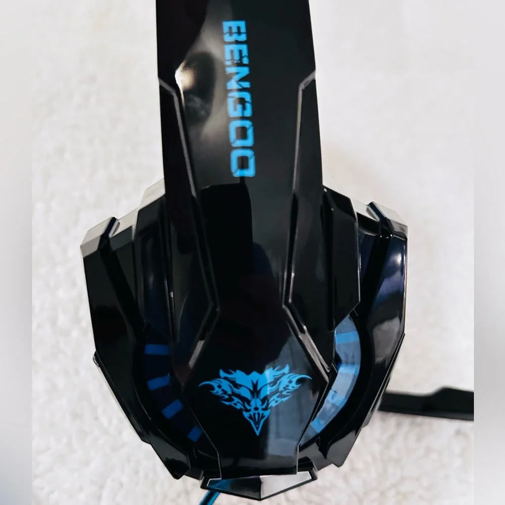 Bengoo Black and Blue Gaming Headset